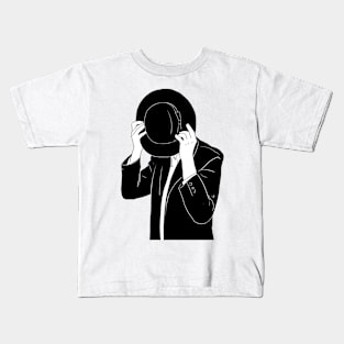 Man behind the Hat Kids T-Shirt